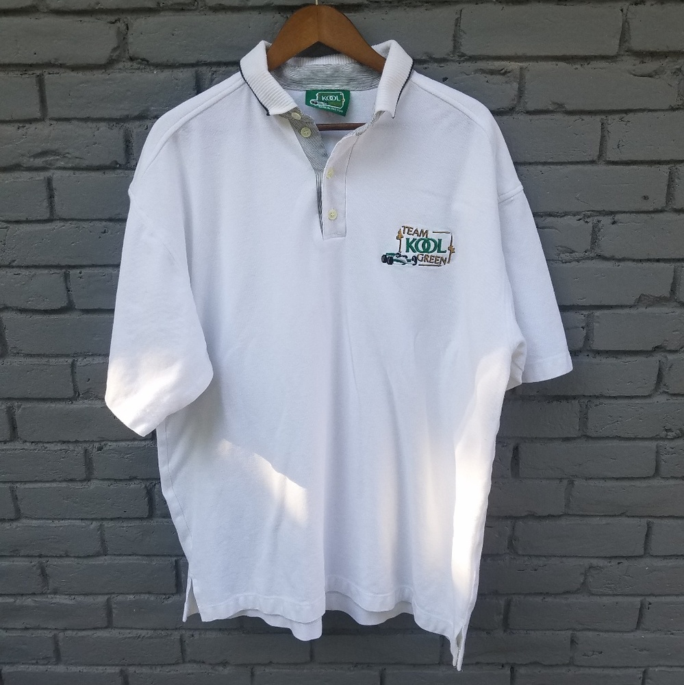 Vintage Kool 'Team Kool Green' Polo Shirt - XL